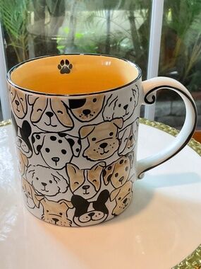 Adorable Embossed Dog Mug Cup by Spectrum Designz
